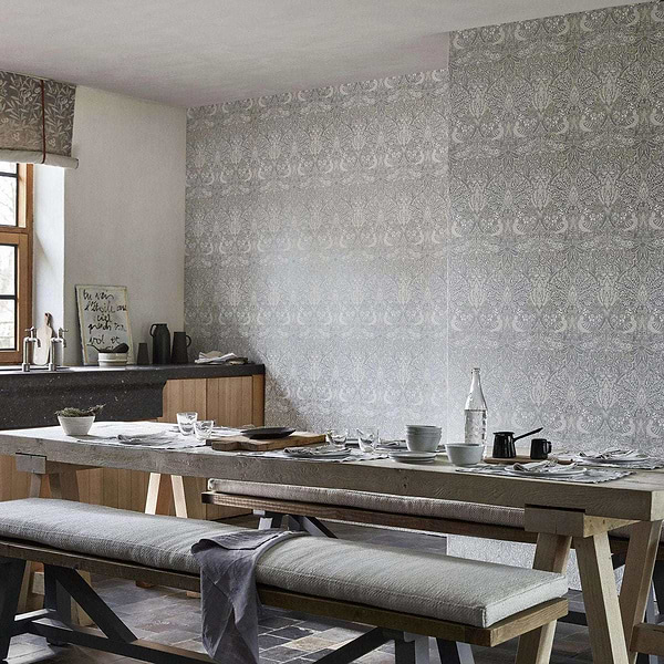 Pure Dove & Rose-wallpaper-Morris & Co-Selected Wallpapers