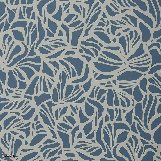 Purity wallpaper-1838 wallcoverings-Prussian-Roll-Selected Wallpapers-Interiors