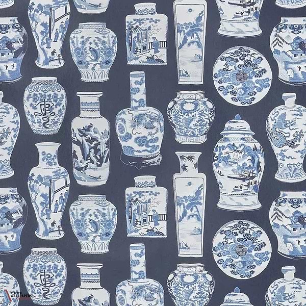 Qinghua Petit-Pierre Frey-wallpaper-Indigo-Meter (M1)-Selected Wallpapers