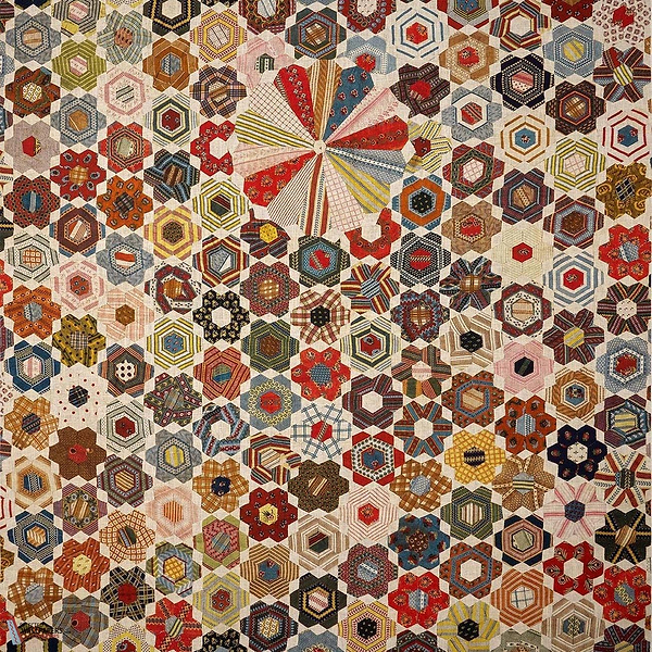 Quilt wallpaper-Pierre Frey-Multicolore-Meter (M1)-Selected Wallpapers-Interiors