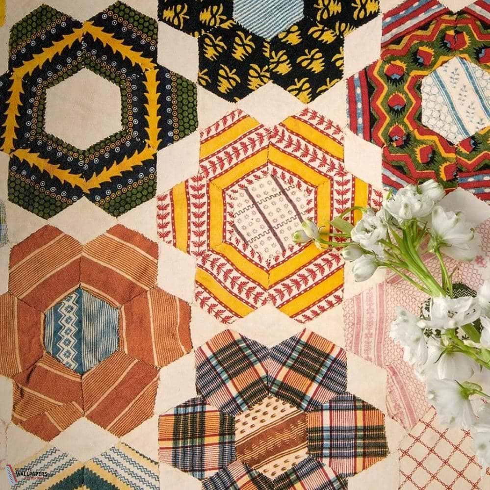 Quilt wallpaper-Pierre Frey-Selected Wallpapers-Interiors