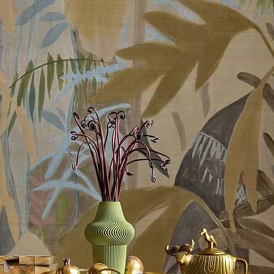 Rainforest mural wallpaper-Thibaut-Selected Wallpapers-Interiors