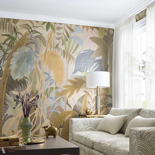 Rainforest mural wallpaper-Thibaut-Selected Wallpapers-Interiors