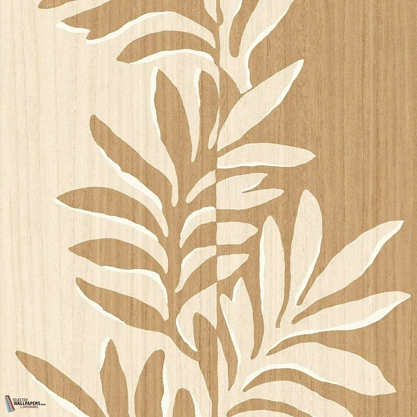 Rama wallpaper-Casamance-Ivoire/Chêne-Roll-Selected Wallpapers-Interiors