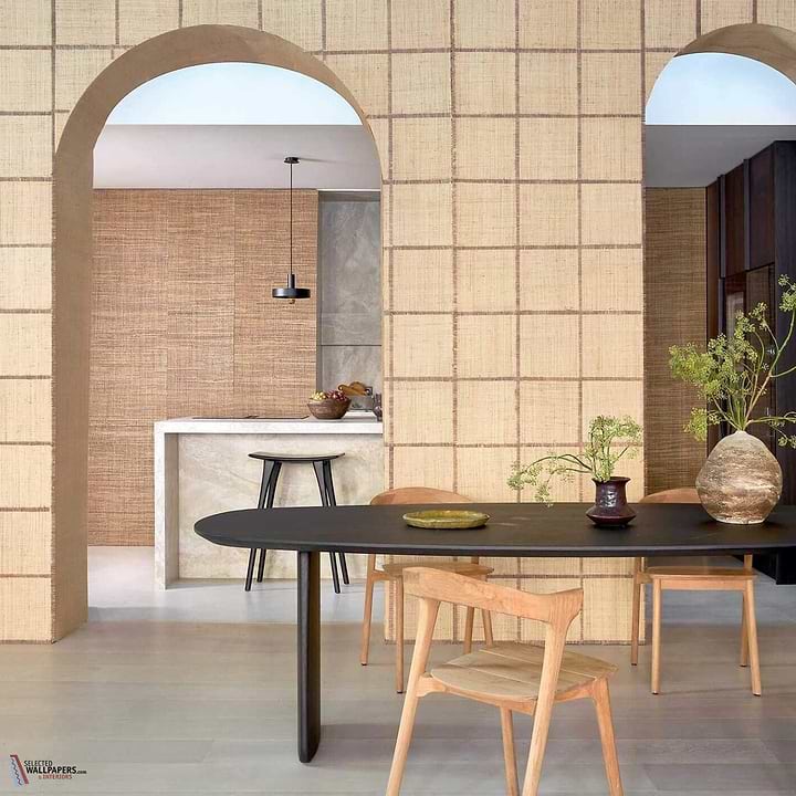 Raphia Cadre Tapete-CMO Paris-Selected Wallpapers-Interiors