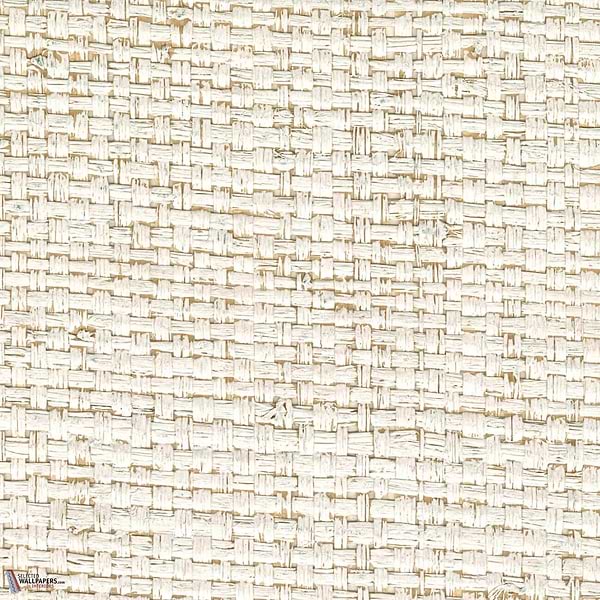 Raphia Maille Tapete-CMO Paris-Blanc-Rolle-Selected Wallpapers-Interiors