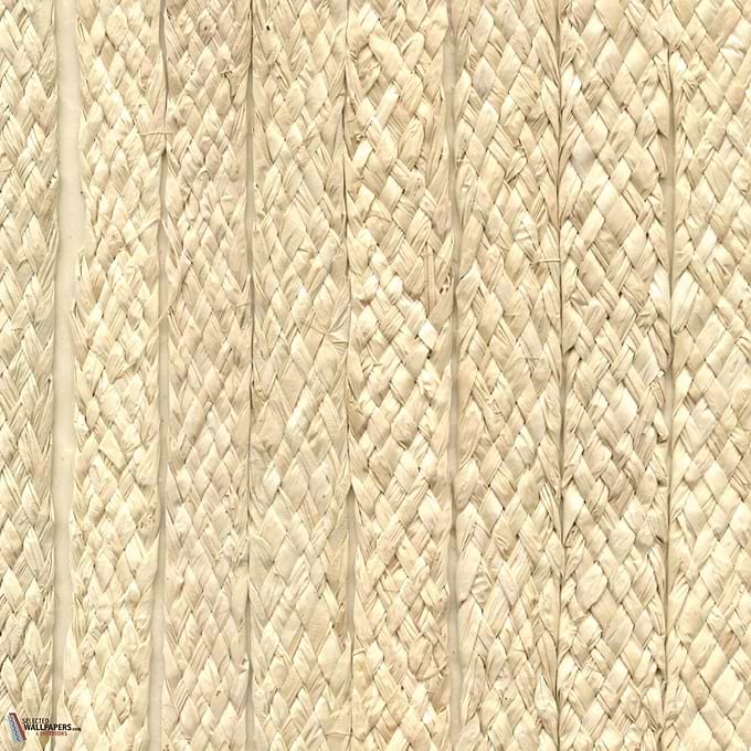 Raphia Tresse Tapete-CMO Paris-Ecru-Meter (M1)-Selected Wallpapers-Interiors