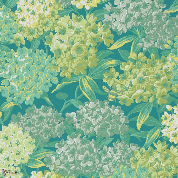 Rhododendron Walk Tapete-Little Greene-Canton-Rolle-Selected Wallpapers-Interiors