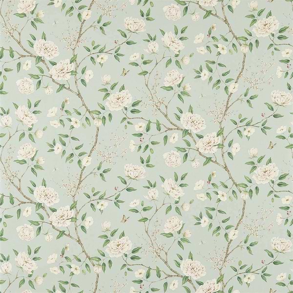 Romey`s Garden-behang-Zoffany-Sea Green-Rol-311336-Selected Wallpapers