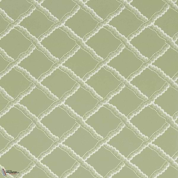 Rye Tapete-Sanderson-Shed green-Rolle-Selected Wallpapers-Interiors
