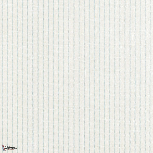 Ryker Stripe wallpaper-Thibaut-Cream and Robin's Egg-Roll-Selected-Wallpapers-Interiors