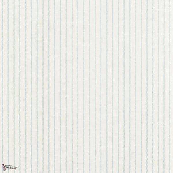 Ryker Stripe wallpaper-Thibaut-Cream and Robin's Egg-Roll-Selected-Wallpapers-Interiors