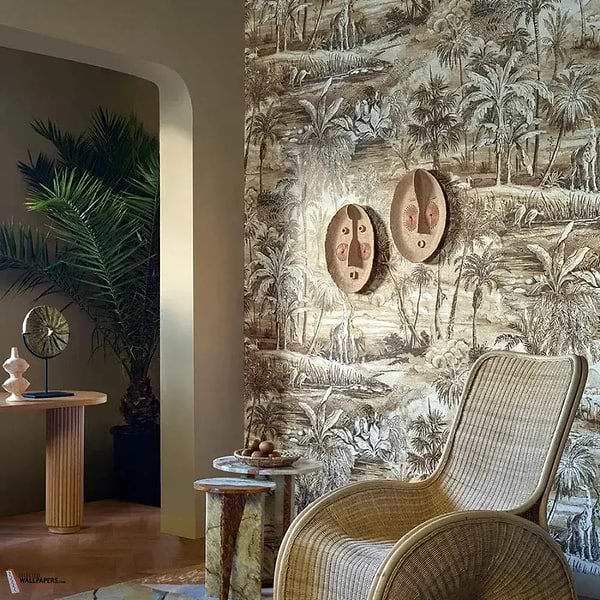 Safari Tapete-Pierre Frey-Selected Wallpapers-Interiors