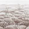 Sakura wallpaper-Masureel-Silver-Paneel A-260 cm-Selected Wallpapers-Interiors