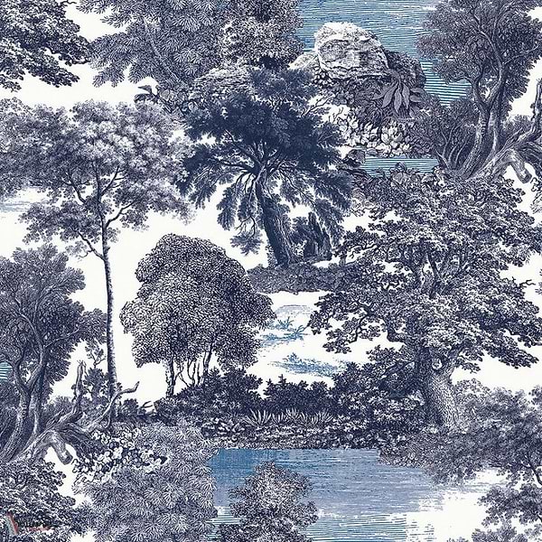 Salcey Forest Tapete-Masureel-Delft-Paneel A-Selected-Wallpapers-Interiors
