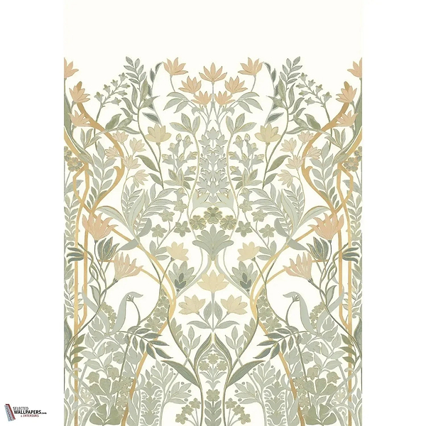 Salon des Miroirs wallpaper-Casamance-Ivoire/Dore-Set-Selected Wallpapers-Interiors