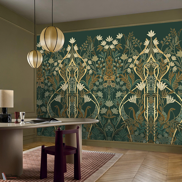 Salon des Miroirs Tapete-Casamance-Selected Wallpapers-Interiors