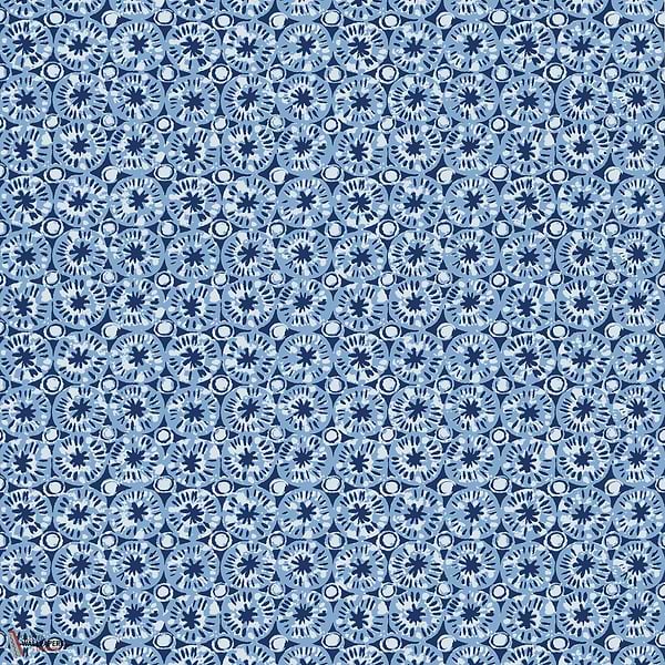 Sand dollar wallpaper-Thibaut-Blue-Roll-Selected Wallpapers-Interiors