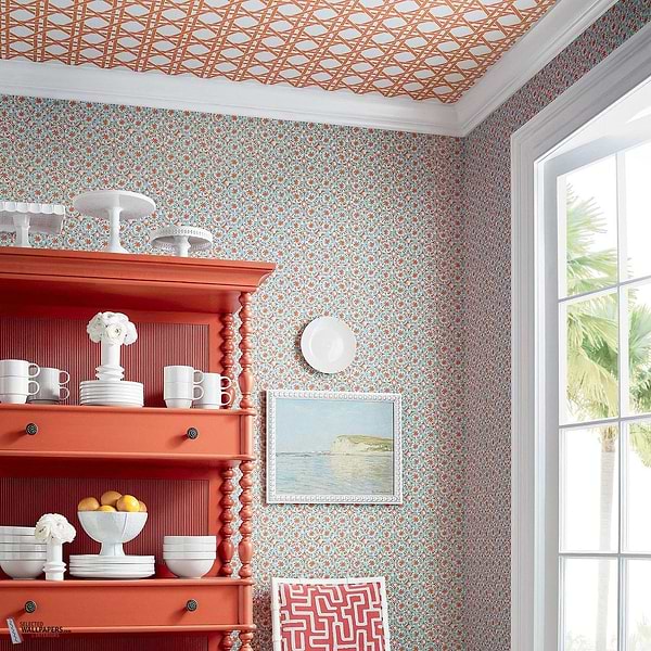Sand dollar wallpaper-Thibaut-Selected Wallpapers-Interiors