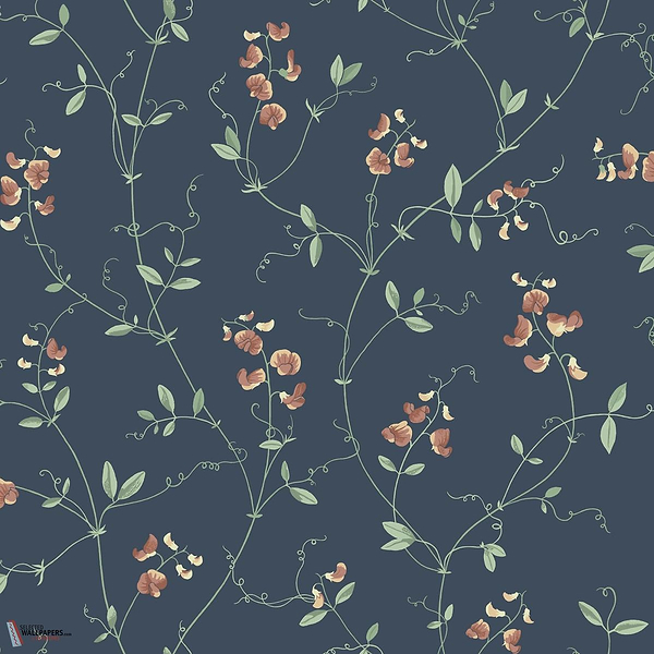 Sanna behang-Sandberg-Classic Blue-Rol-Selected Wallpapers-Interiors