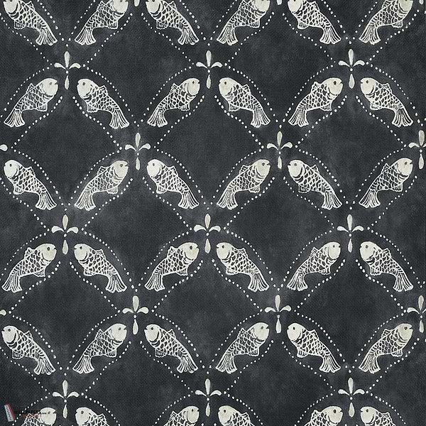 Santorini wallpaper-Thibaut-Black-Roll-Selected Wallpapers-Interiors