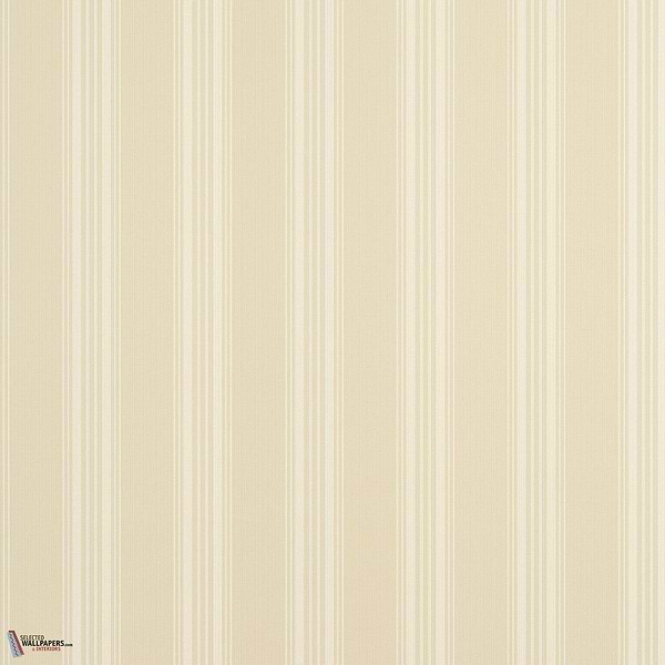 Scarlet Stripe wallpaper-Thibaut-Buttercream-Roll-Selected-Wallpapers-Interiors