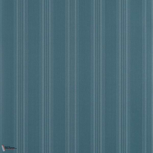 Scarlet Stripe wallpaper-Thibaut-Peacock Blue-Roll-Selected-Wallpapers-Interiors
