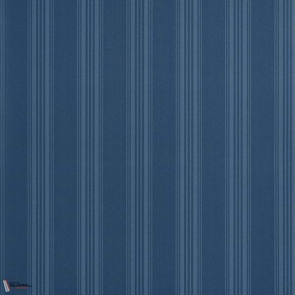 Scarlet Stripe wallpaper-Thibaut-Navy-Roll-Selected-Wallpapers-Interiors
