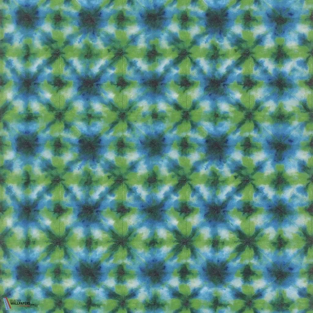 Shibori-behang-Designers Guild-Emerald-Rol-PDG1160/03-Selected Wallpapers