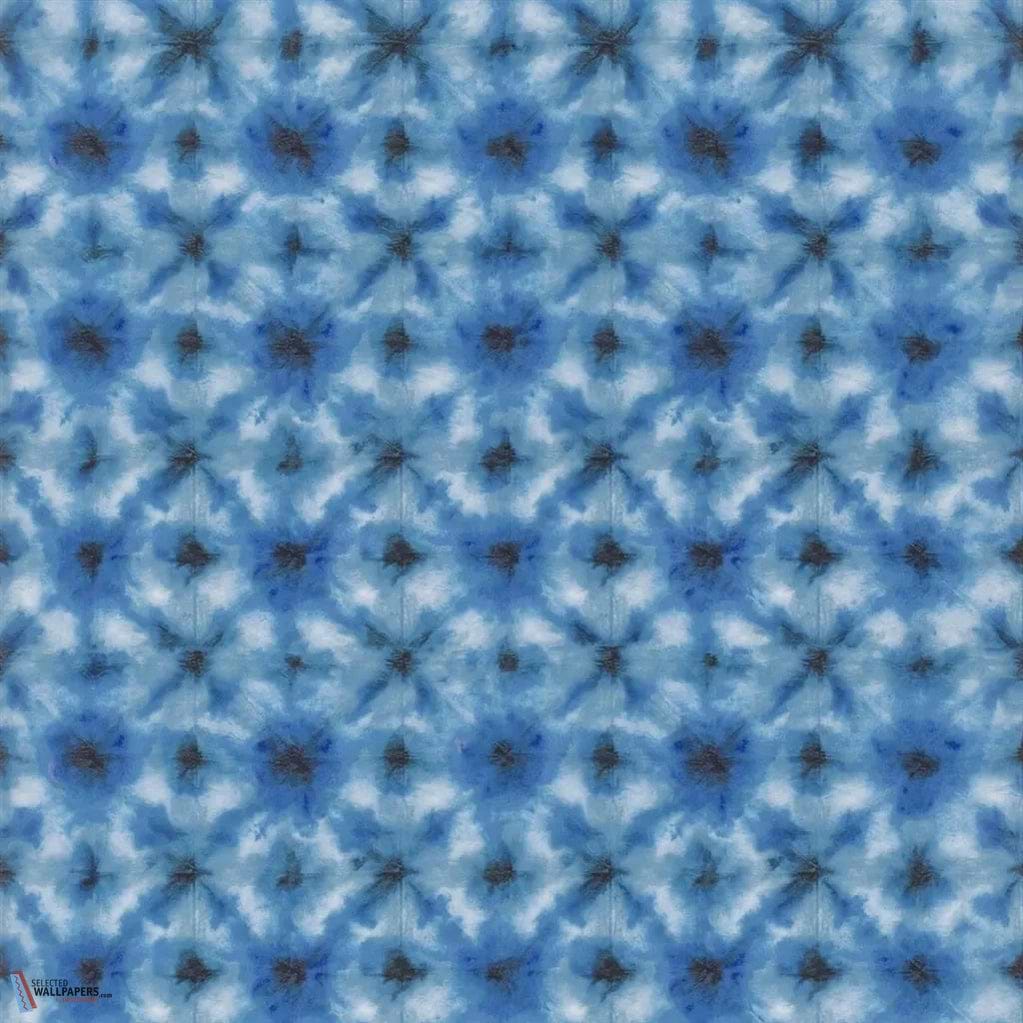 Shibori-behang-Designers Guild-Cobalt-Rol-PDG1160/04-Selected Wallpapers