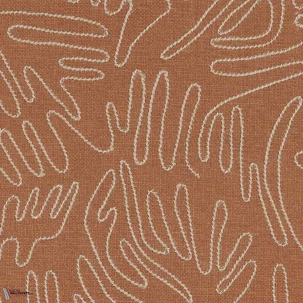 Silvara wallpaper-Casamance-Orange Terrex Naturel-Roll-Selected Wallpapers-Interiors