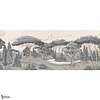 Sovana wallpaper-Les Dominotiers-Beige-Non Woven 70 cm-M2-Selected Wallpapers-Interiors
