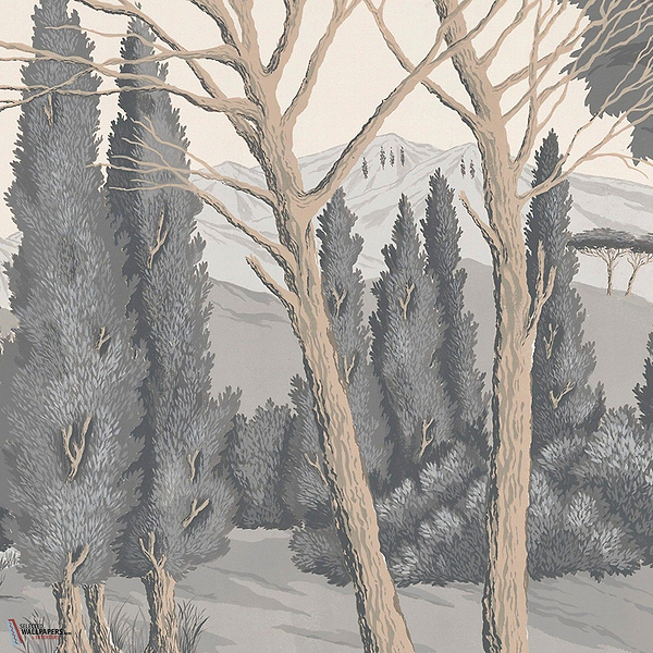 Sovana wallpaper-Les Dominotiers-Selected Wallpapers-Interiors