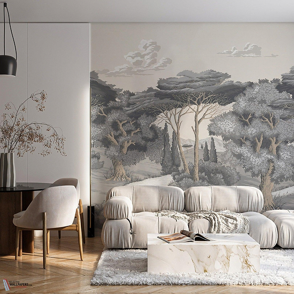 Sovana wallpaper-Les Dominotiers-Selected Wallpapers-Interiors
