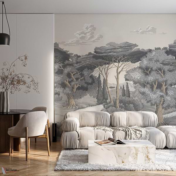 Sovana wallpaper-Les Dominotiers-Selected Wallpapers-Interiors