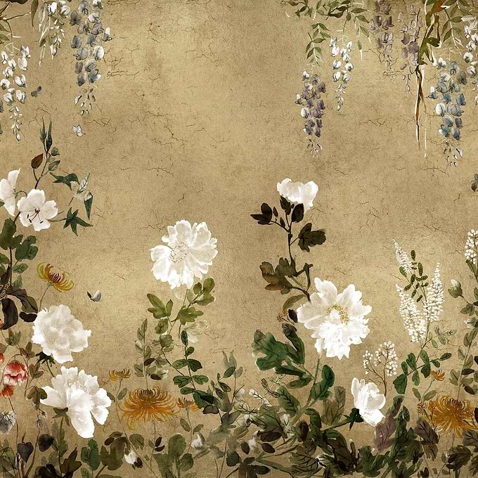 Spring Festival Tapete-Coordonne-Gold-Metallics-M2-Selected Wallpapers-Interiors