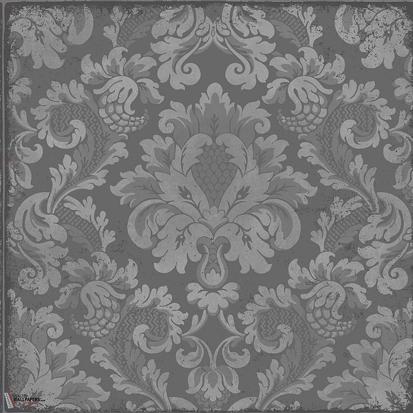 Stravinsky wallpaper-Cole & Son-Metallic silver on metallic graphic-Roll-Selected Wallpapers-Interiors
