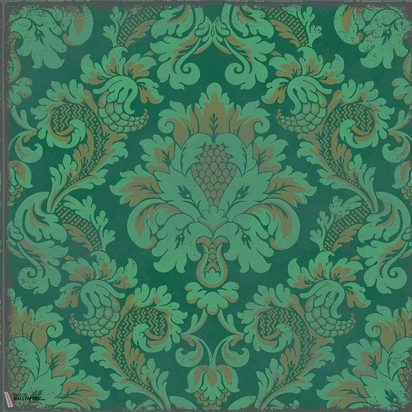 Stravinsky wallpaper-Cole & Son-Viridian-Roll-Selected Wallpapers-Interiors