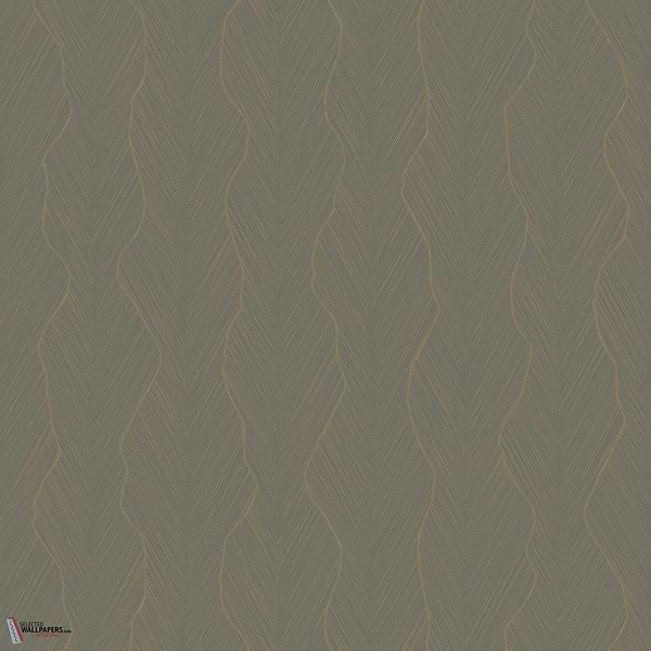 Strie wallpaper-Casamance-Pierre Bleue/Dore-Roll-Selected Wallpapers-Interiors