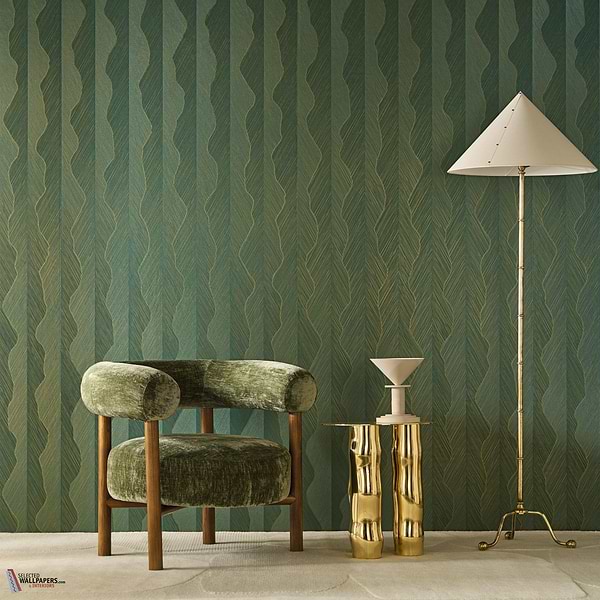 Strie wallpaper-Casamance-Selected Wallpapers-Interiors