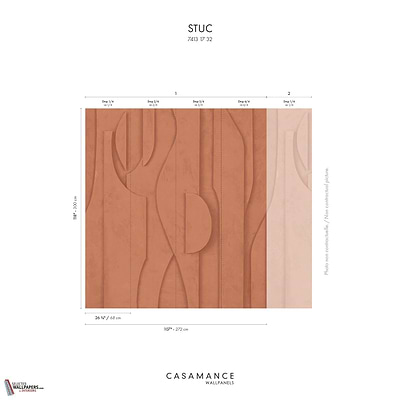 Stuc wallpaper-Casamance-Selected Wallpapers-Interiors