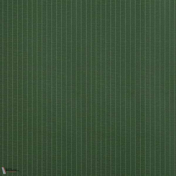Suited Stripe wallpaper-Thibaut-Forest Green-Roll-Selected-Wallpapers-Interiors
