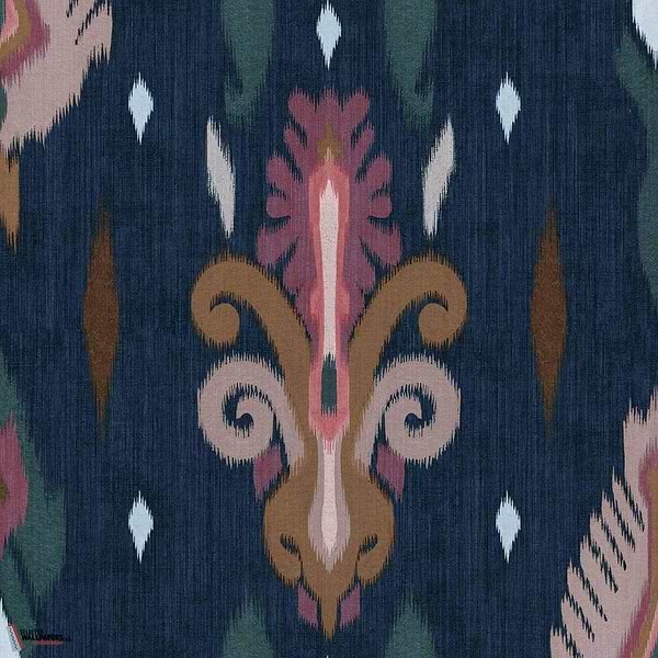 Sumba wallpaper-Coordonne-Navy-Non Woven-Roll-Selected Wallpapers-Interiors