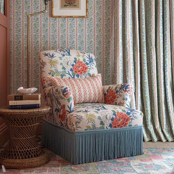 Symington Tapete-GP&J Baker-Selected Wallpapers-Interiors