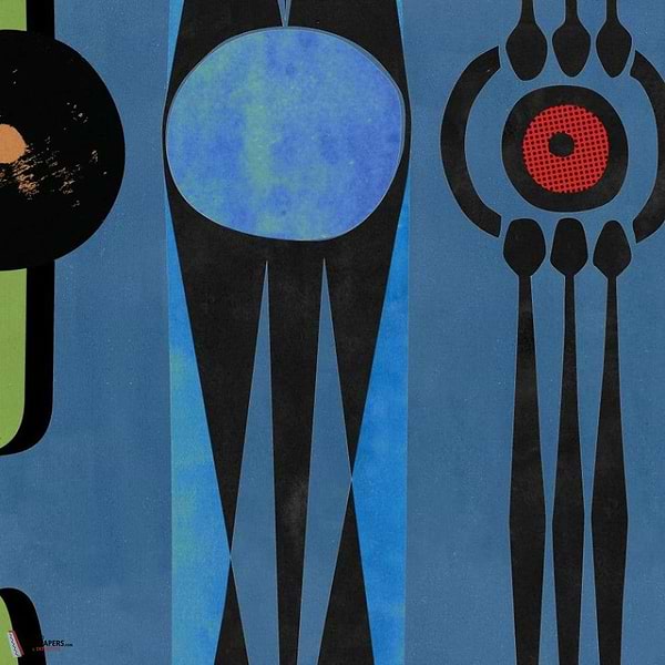 Take Five Tapete-Mind the Gap-Azure-Rolle-Selected Wallpapers-Interiors