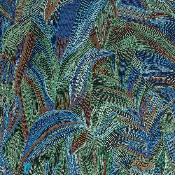 Taormina Tapete-Casamance-Multico Bleu-Meter (M1)-Selected Wallpapers-Interiors