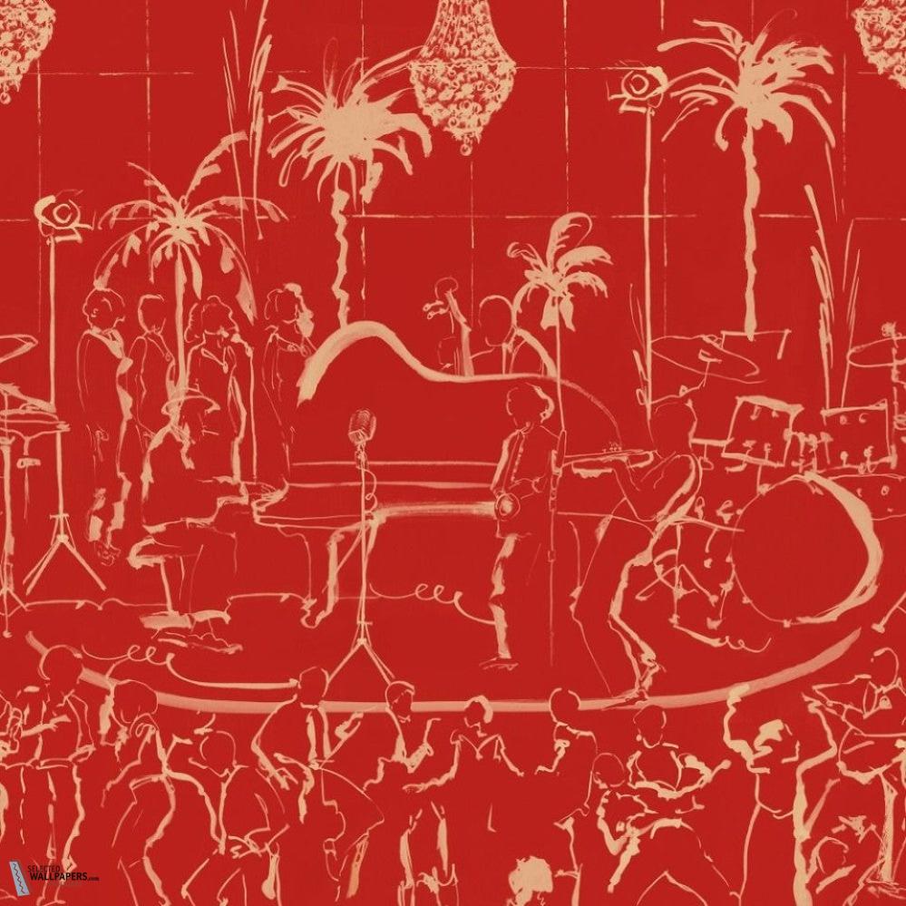 The Club wallpaper-Mind the Gap-Poppy-Roll-Selected Wallpapers-Interiors