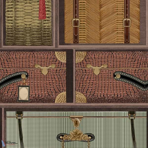 The Luggage Car-wallpaper-Mind the Gap-Green-Roll-WP20782-Selected Wallpapers
