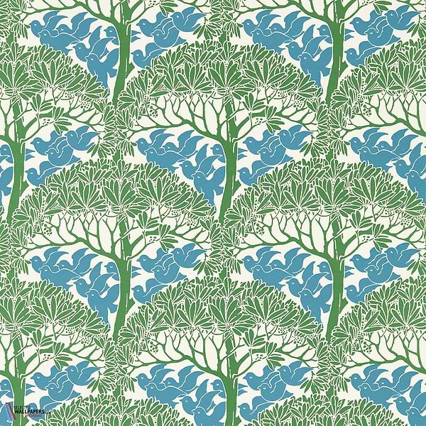The Savaric-Tapete-Morris & Co-Garden Green-Rolle-Selected-Wallpapers-Interiors