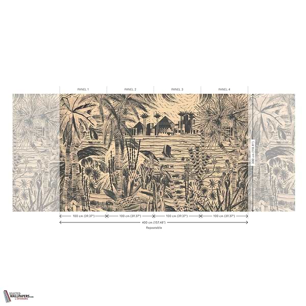 Thebe Tapete-Arte-Selected Wallpapers-Interiors
